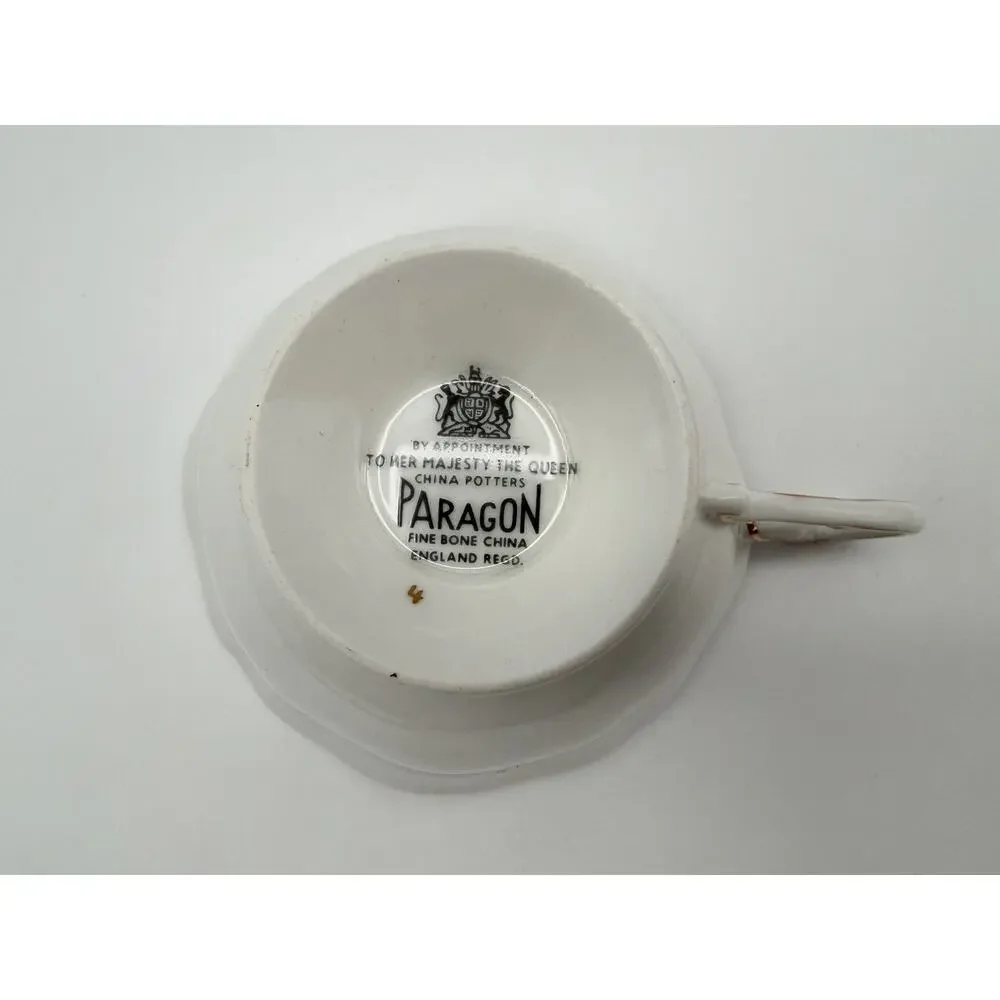 Paragon Fine Bone China Teacup & Saucer St. Lawrence Seaway Canada 1959 Vintage